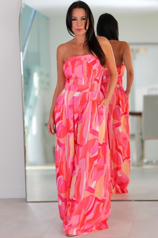 8405 Tube Top Jumpsuit
