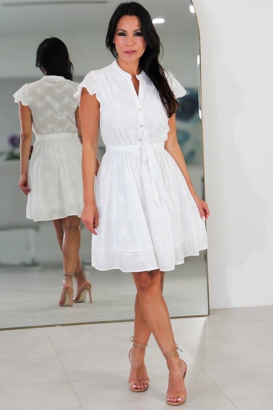 30718 Short Sleeve Mini Dress