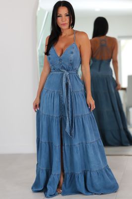359623 Denim Dream Maxi Dress