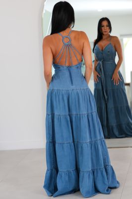 359623 Denim Dream Maxi Dress