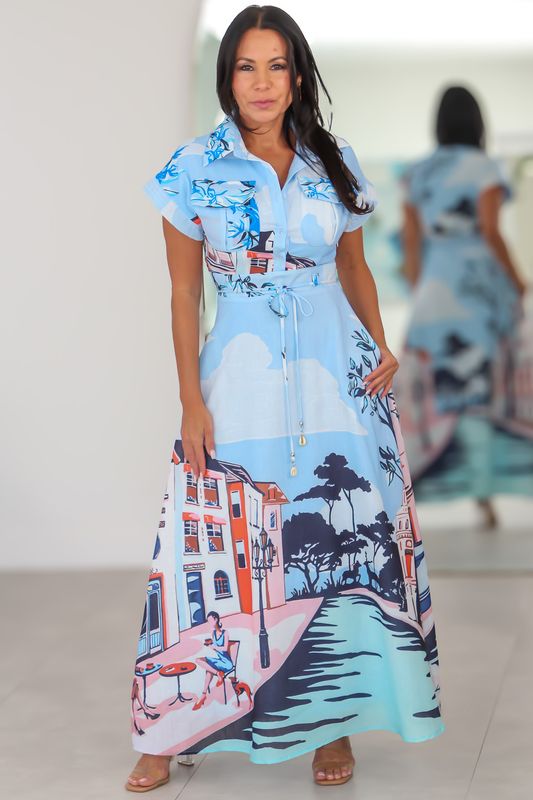 55045 Serene Escape Maxi Dress