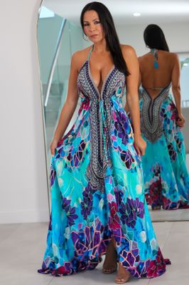 5028 Multi Color Stone Dress