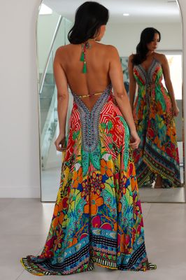 5024 Multi Color Stone Dress