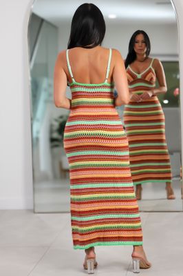 8188 Sunrise Knit Midi Dress
