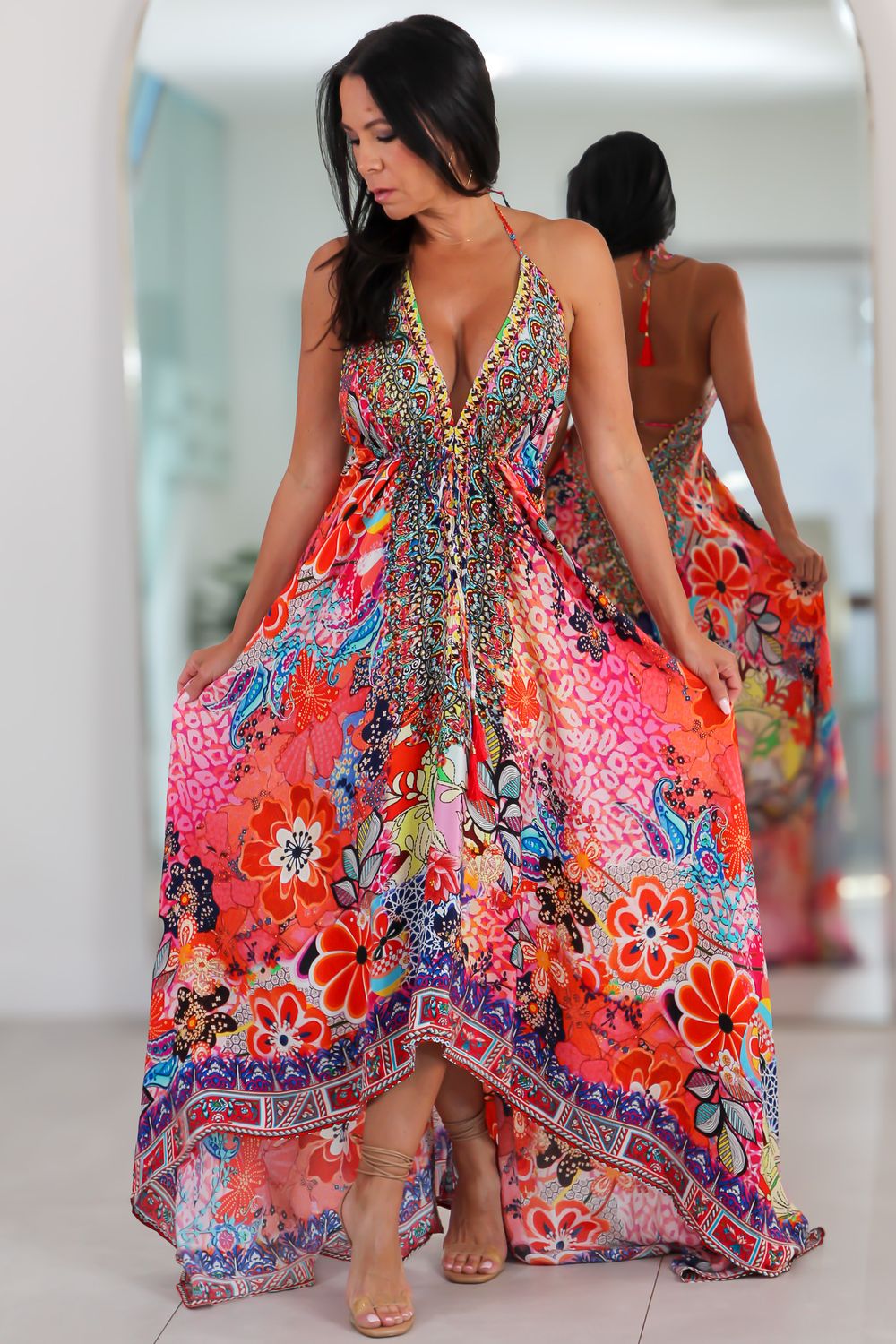 5026 Multi Color Stone Dress
