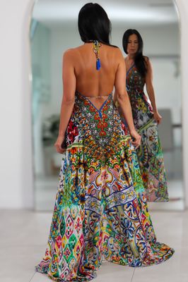 8037 Multi Color Stone Dress