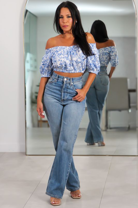 177 Cai Smocked Off-Shoulder Top