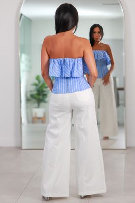 507 Adley Ruffle Bustier Top