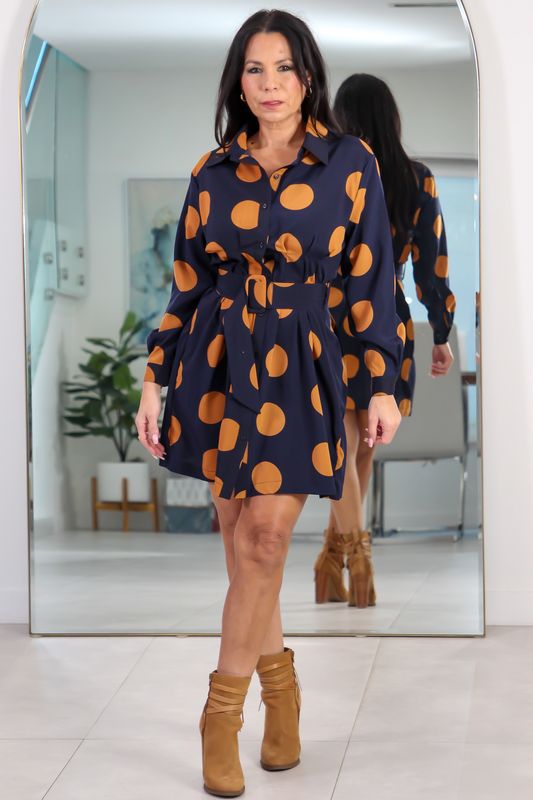 59553 Dots &amp; Chic Shirt Dress