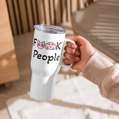 F-People Travel mug with a handle