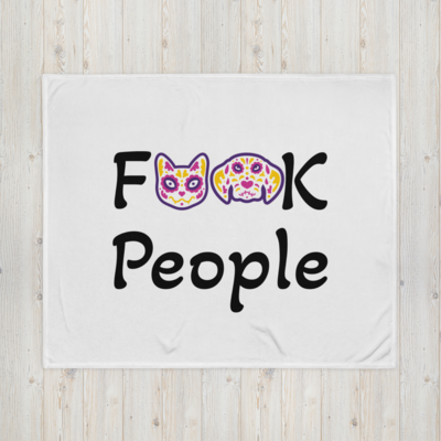 F-People Throw Blanket
