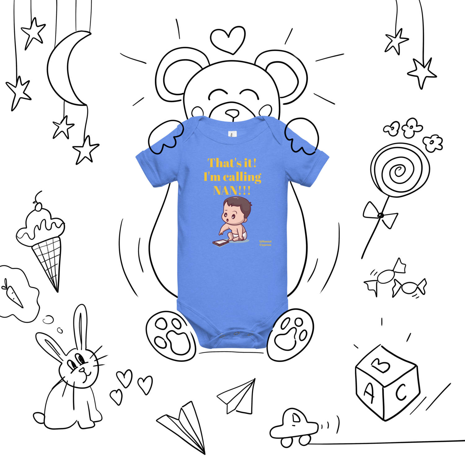 That&#39;s it! I&#39;m calling NAN!!! Baby short sleeve one piece