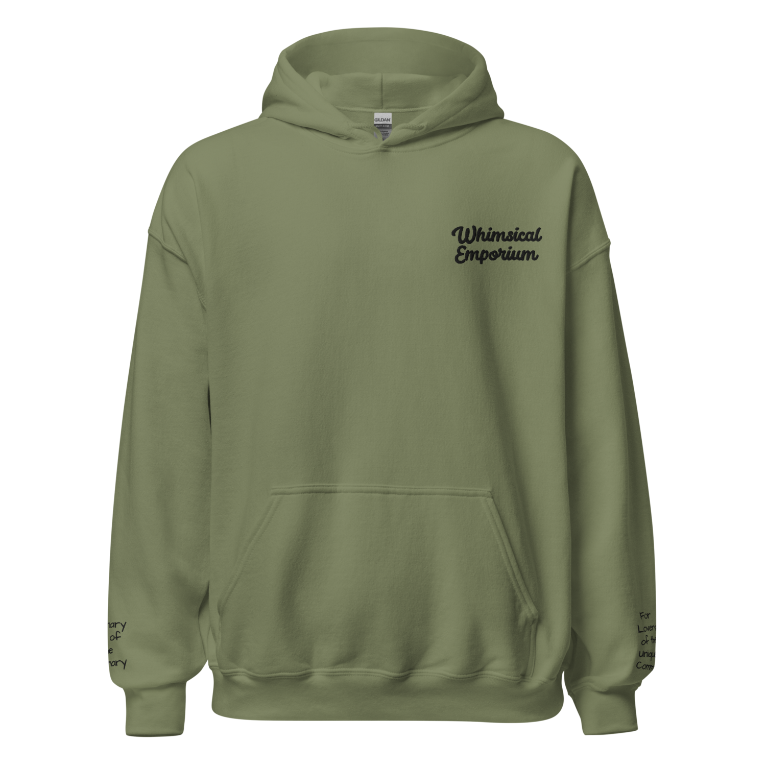 Whimsical Emporium Embroidered fantasy landscape embroidered waterfall nature best gift Unisex Hoodie