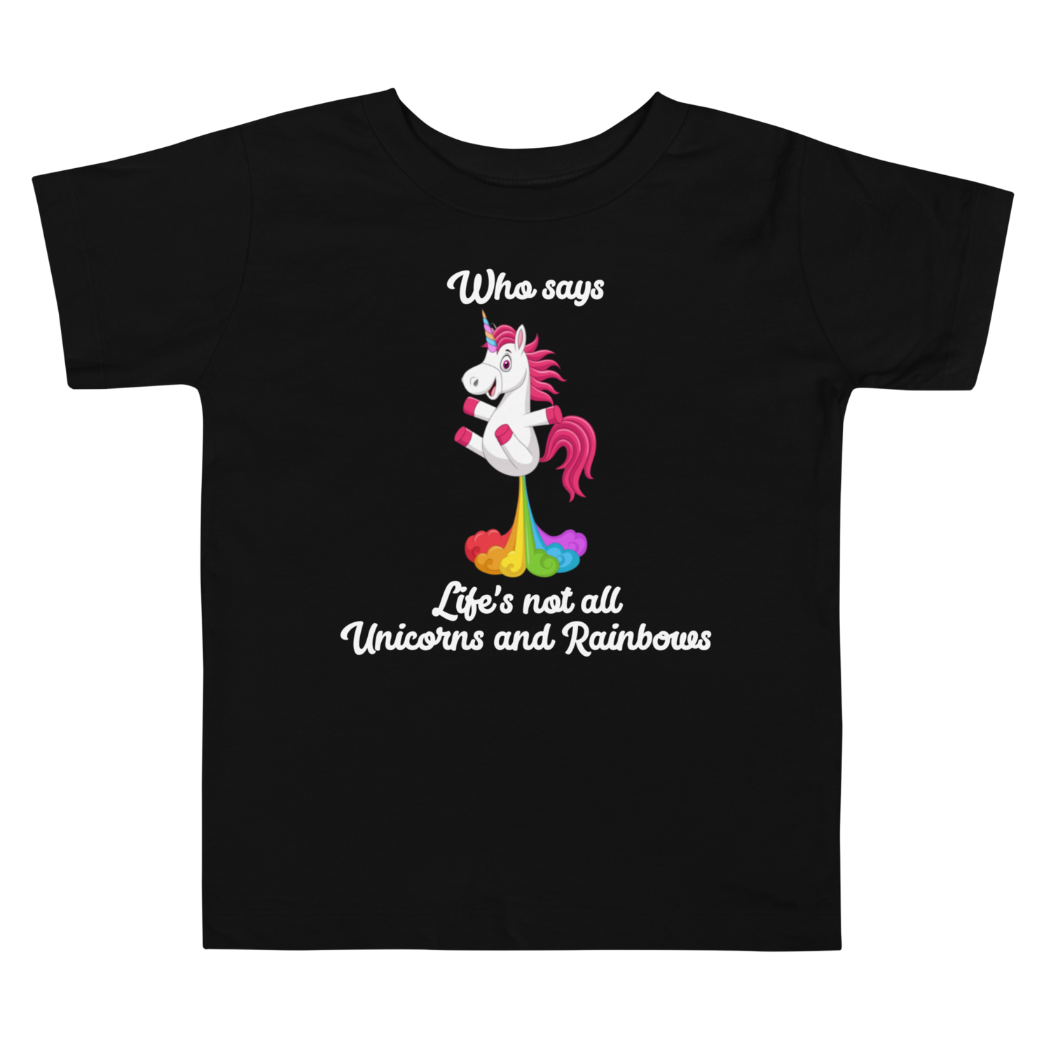 Toddler Short Sleeve Tee funny unicorn rainbow cute adorable positive inspirational kids baby&#39;s