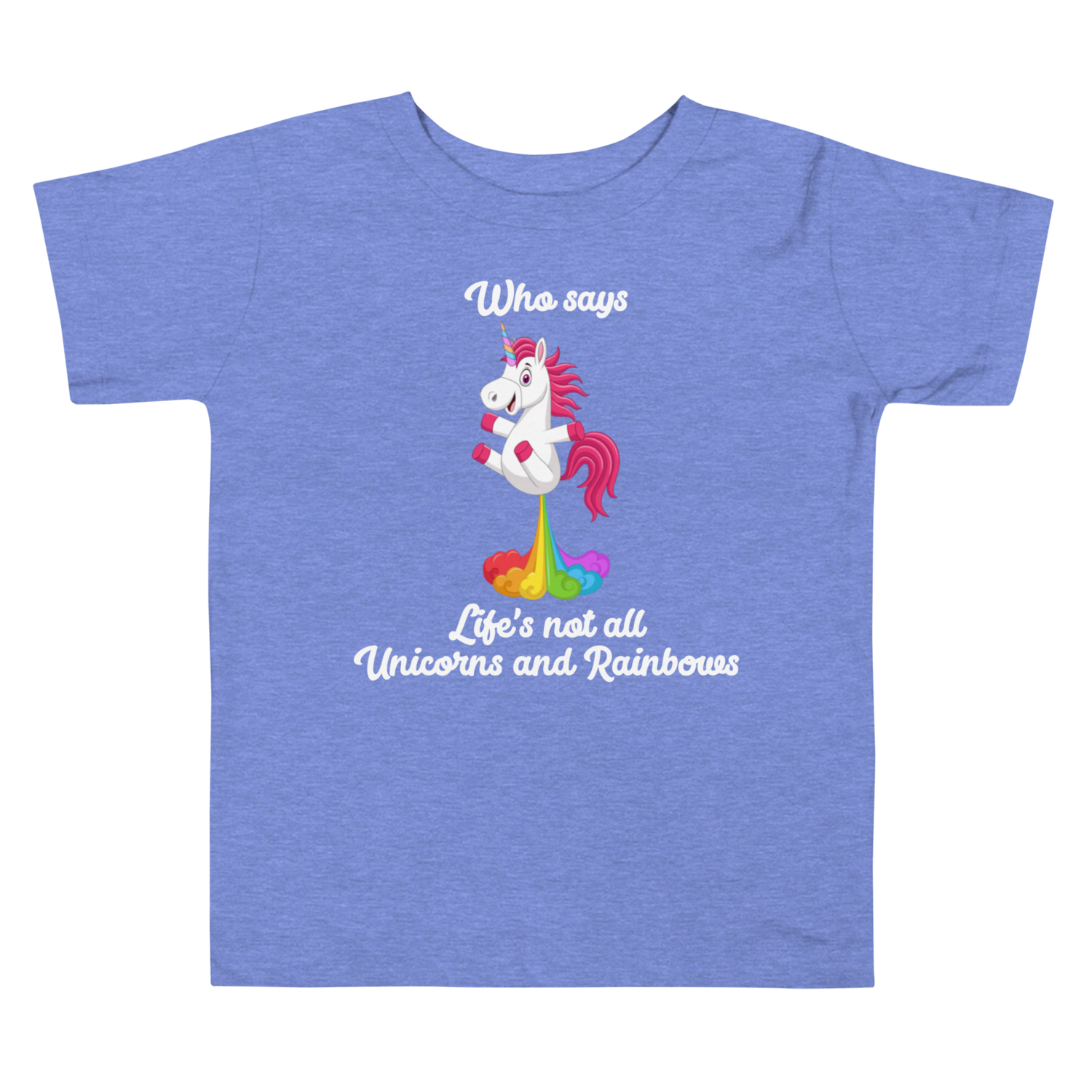 Toddler Short Sleeve Tee funny unicorn rainbow cute adorable positive inspirational kids baby&#39;s
