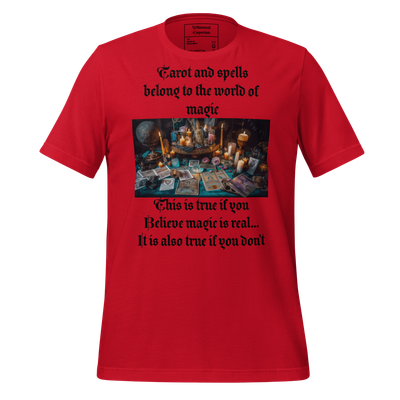Unisex t-shirt magic spells spiritual tarot alternative unique candles crystals best gift divination psychic