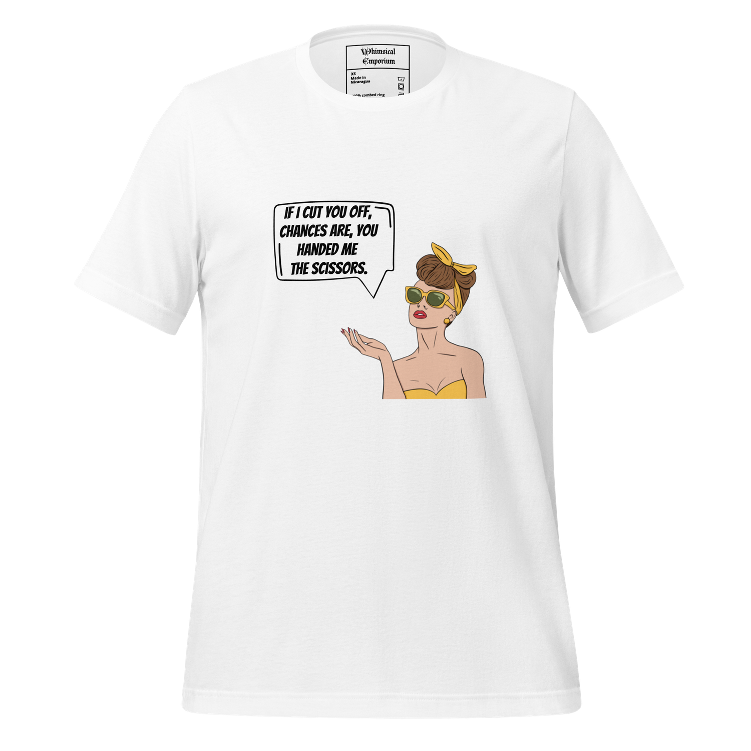 Unisex t-shirt funny sarcastic speech bubble alternative unique retro vintage savage everyday casual best gift honest