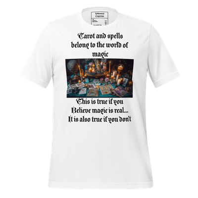 Unisex t-shirt magic spells spiritual tarot alternative unique candles crystals best gift divination psychic