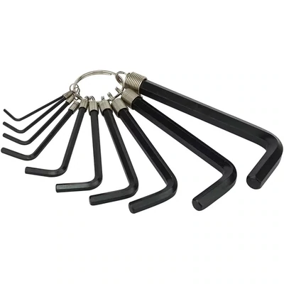 STANLEY 10 pieces Hex Key set Ring 1/16,5/64, 3/32, 1/8, 5/32,3/16, 7/32, ¼, 5/16,3/8” 69-230