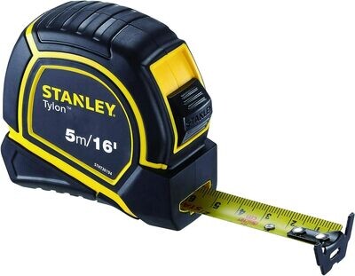 STANLEY Measurement Tape 5mtr Rubber Body STHT36194