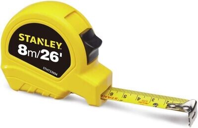 STANLEY Measurement Tape 8mtr Plastic Body STHT33994-8