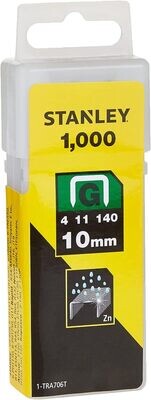 STANLEY Staples Pin 10mm - 1000 pieces - Type G 1-TRA706T