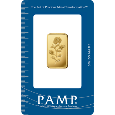 Pamp Gold Minted Bar (Rosa) 1gms