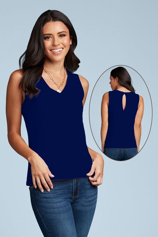 JP230906419 KEYHOLE V-NECK TANK TOP
