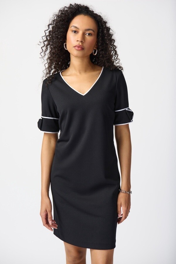 RJ2401041212 BOW SLEEVE DRESS