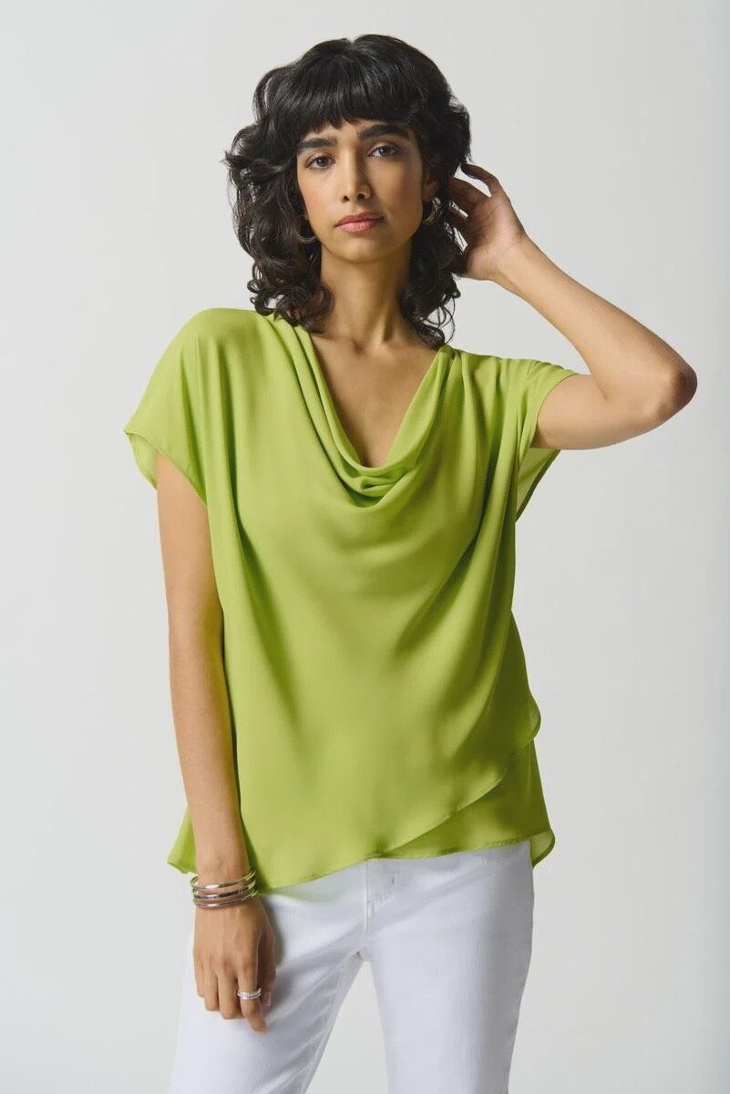 RJ240130674 CHARTREUSE BLOUSE