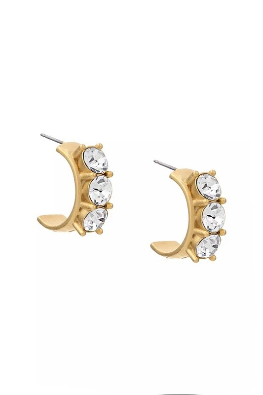 FK2403753 EARRINGS GOLD-CRYSTAL