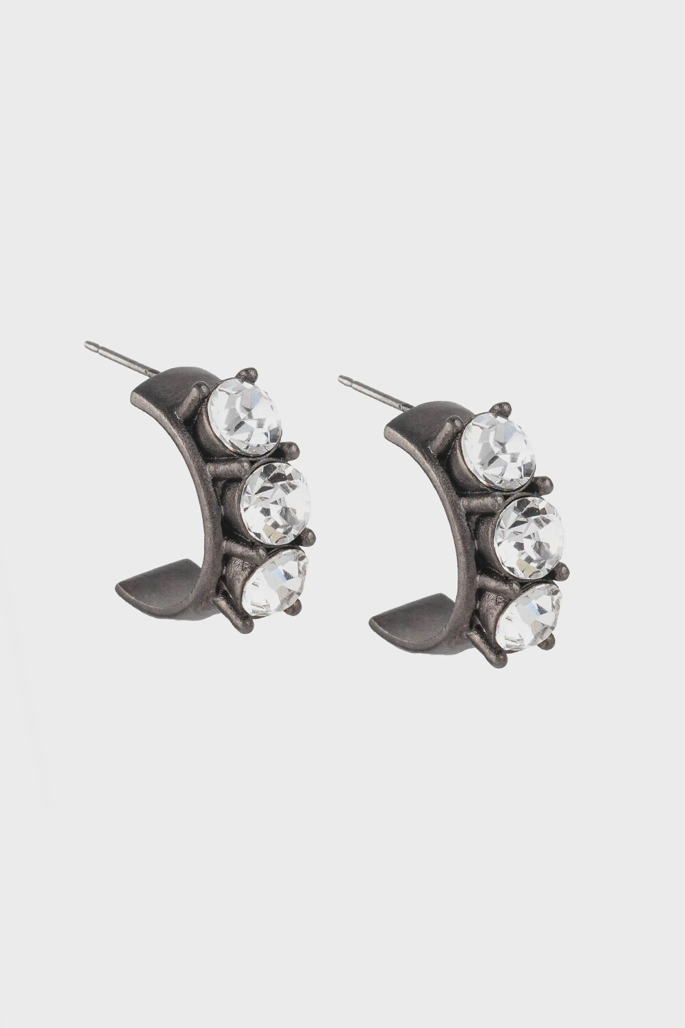 FK2403655 EARRINGS BLACK-CRYSTAL