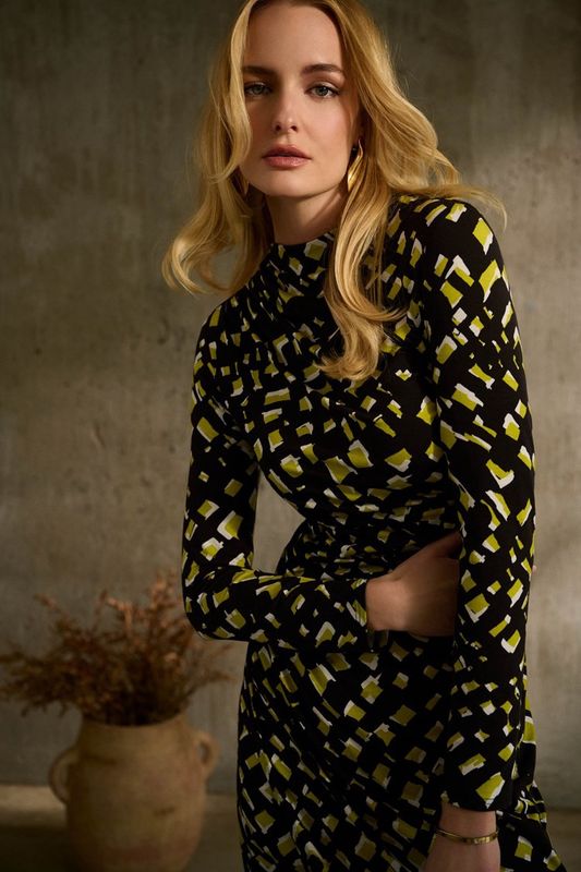 RJ24051043 LIME/BLACK DRESS