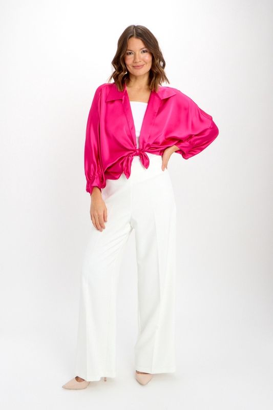 FL2406804 TIE BLOUSE