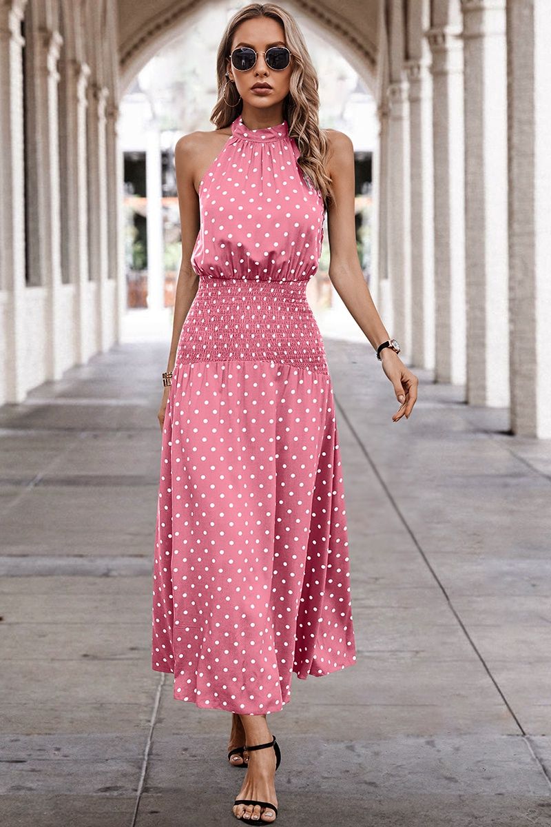 OS240615503 DOT PRINT DRESS