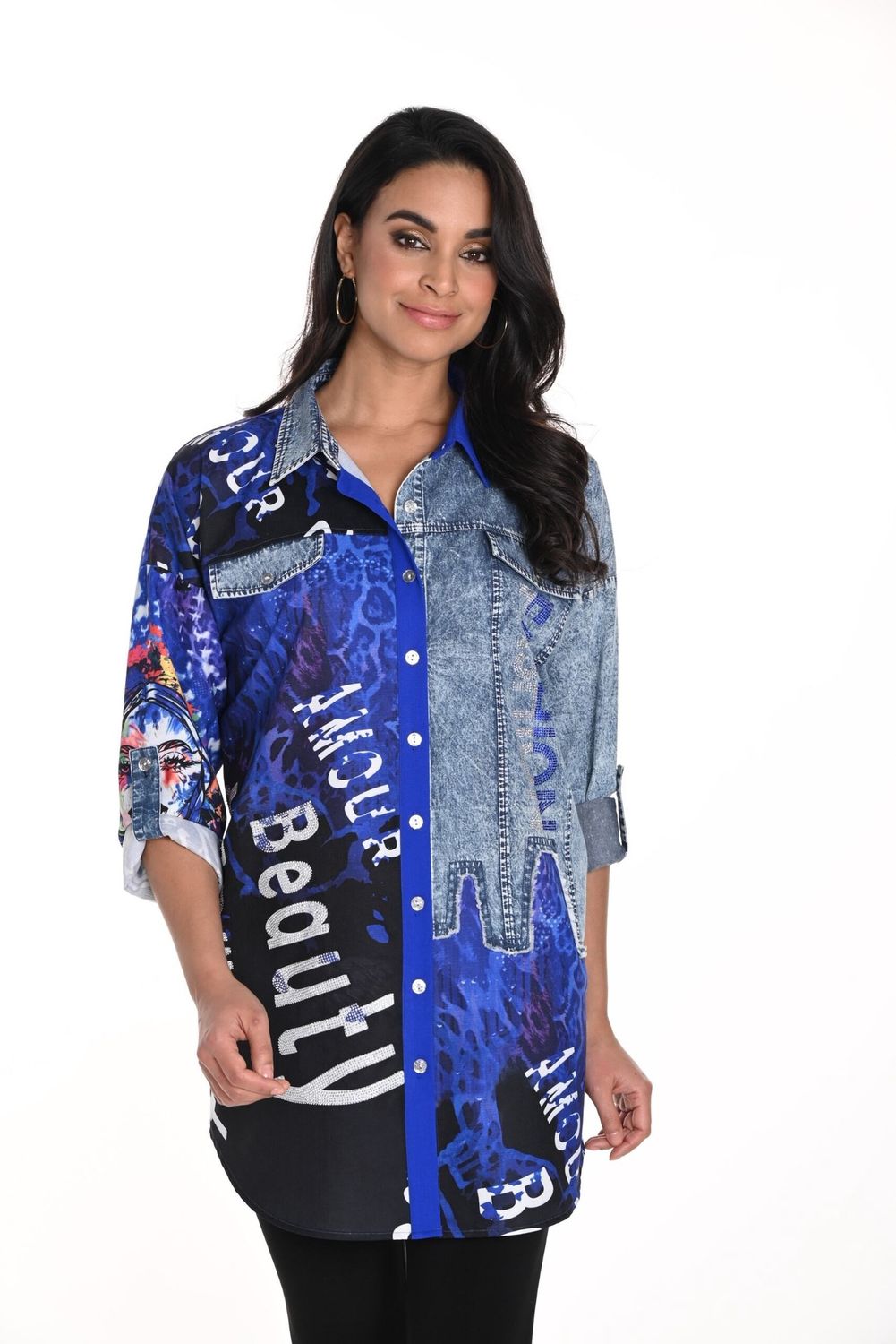 FL2409992528    PORTRAIT TUNIC