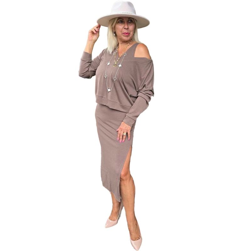 NB241019572   LUXE DRESS/SWEATER SET