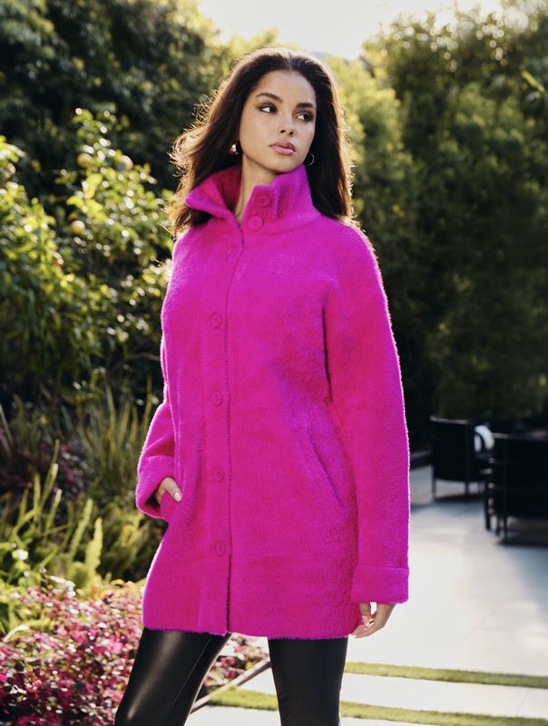 FL2412954507  FUCHSIA COAT