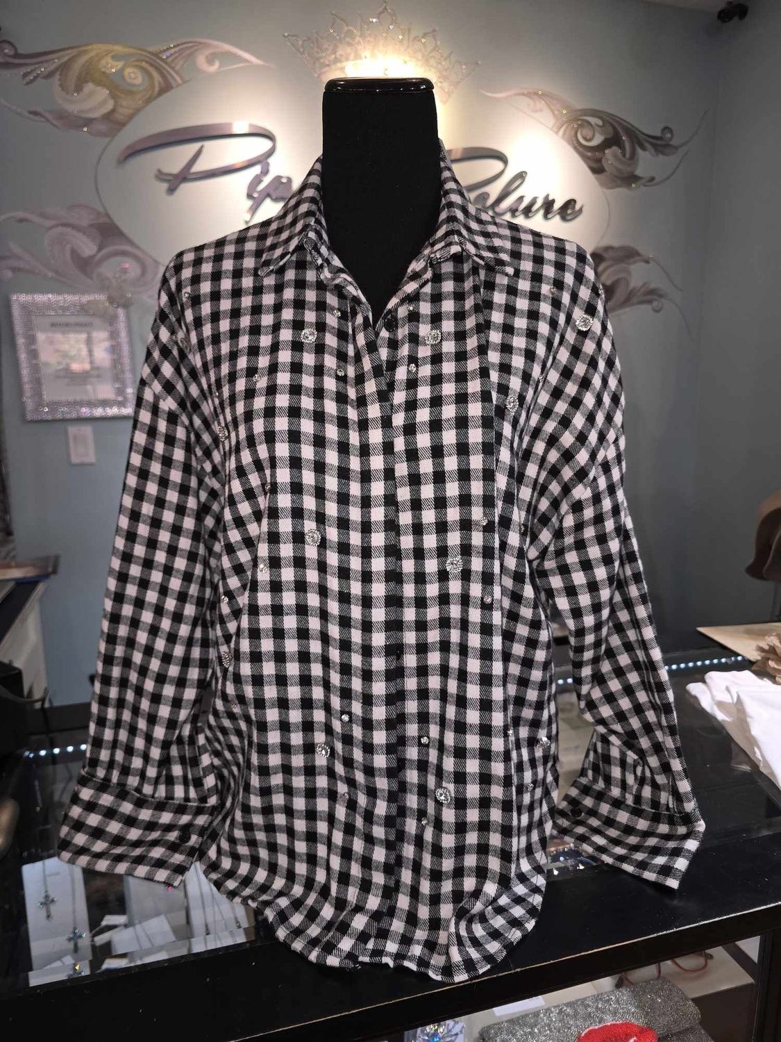 NB2501694 VICHY CHECK SHIRT / ONE SIZE