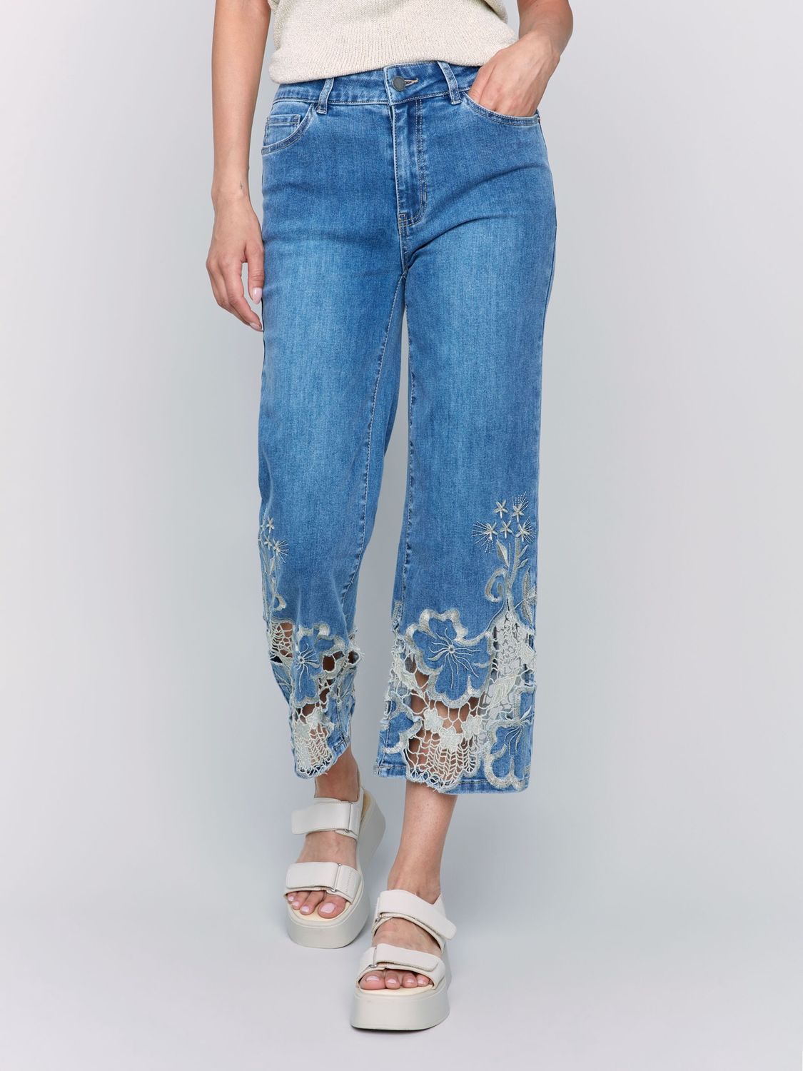 CH25021144   LACE SIDE DENIM
