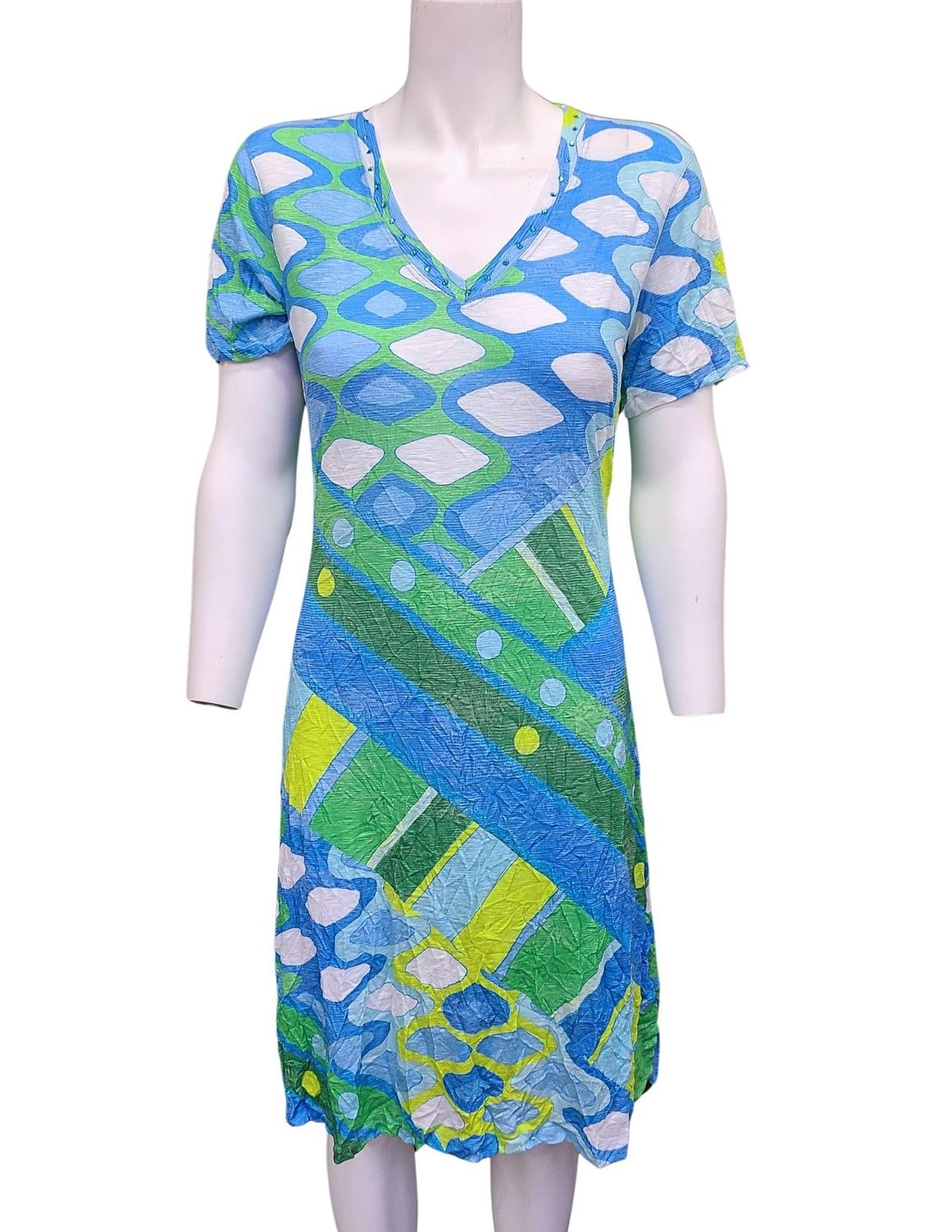 DC25031194  DECO V-NECK DRESS