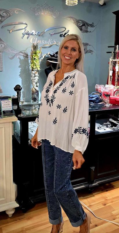 ED2503693  EMBROIDED SHIRT   -    ONE SIZE