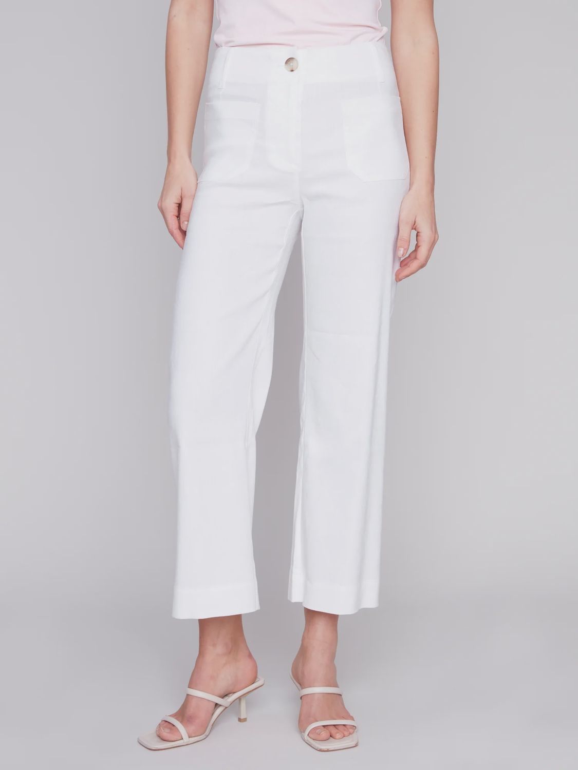 CH2503994  WHITE LINEN PANTS