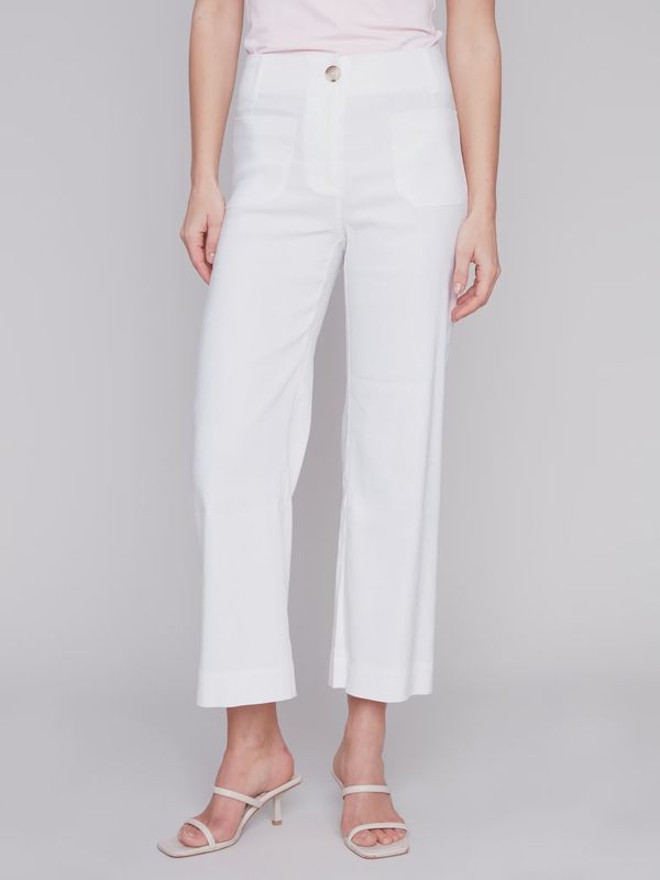 CH2503994  WHITE LINEN PANTS