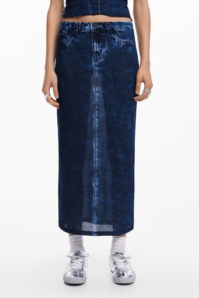 DS25041093 DAZZLING DENIM SKIRT