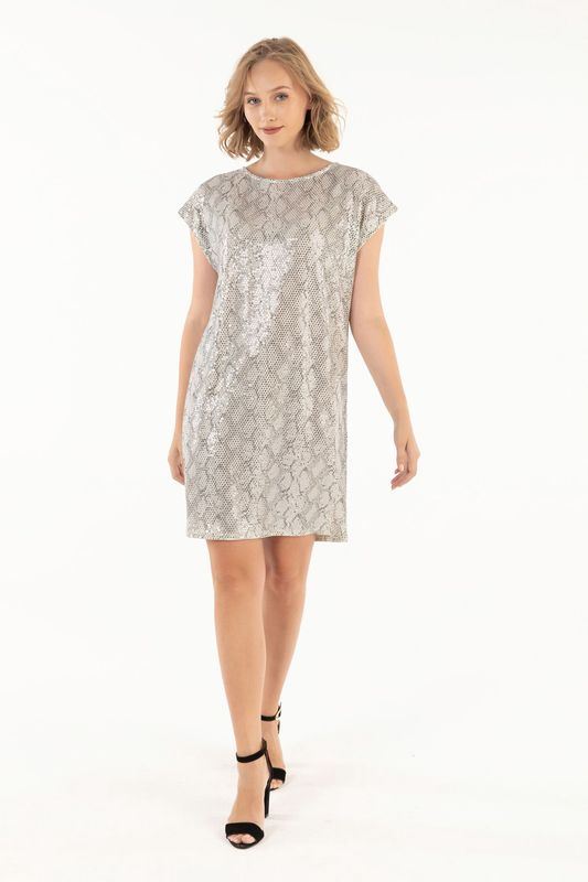 IS25041104  SPARKLE SHIFT DRESS