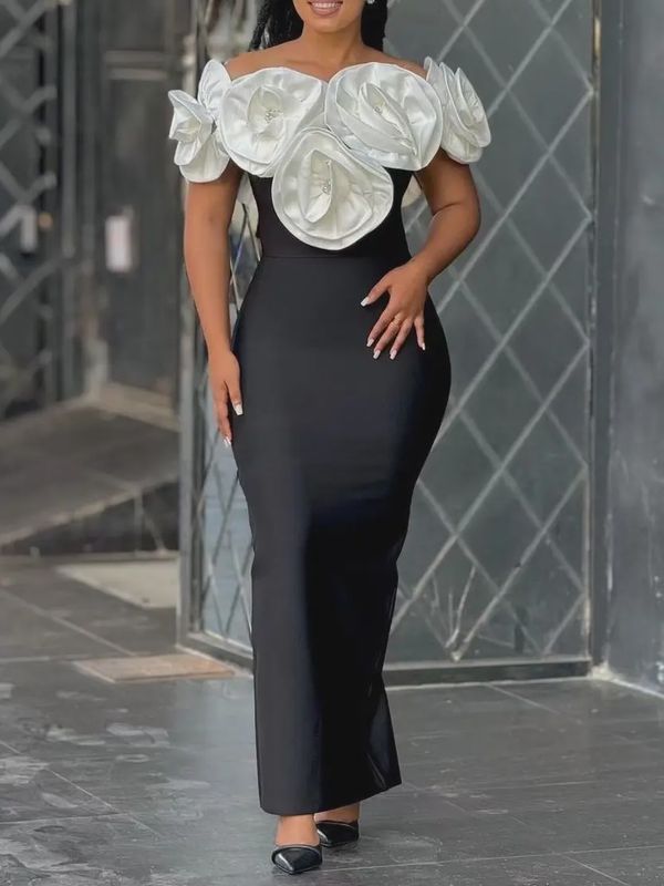 FA25051984 SCULPTED BLOOM DRESS
