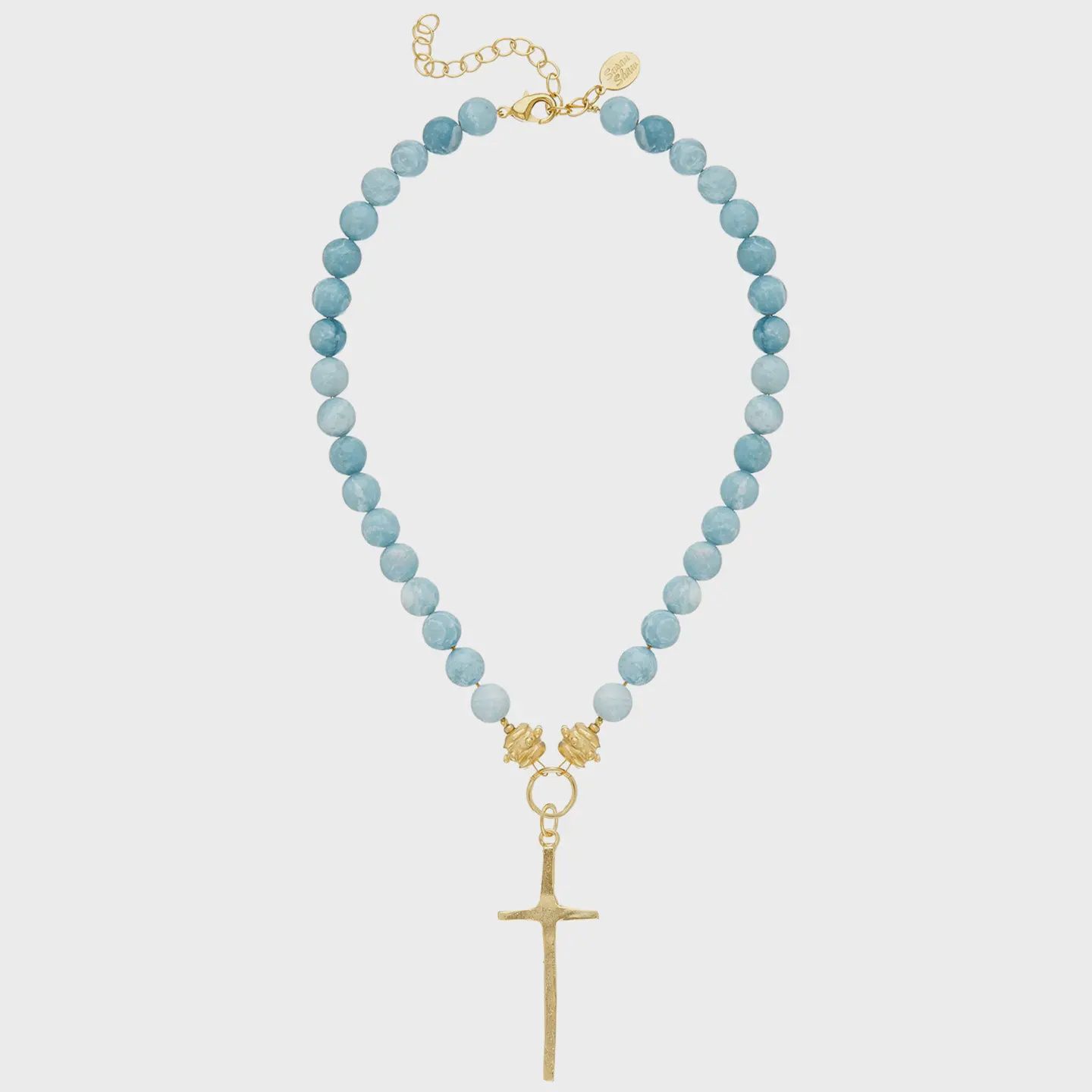 SH25051152 JASPER CROSS NECKLACE