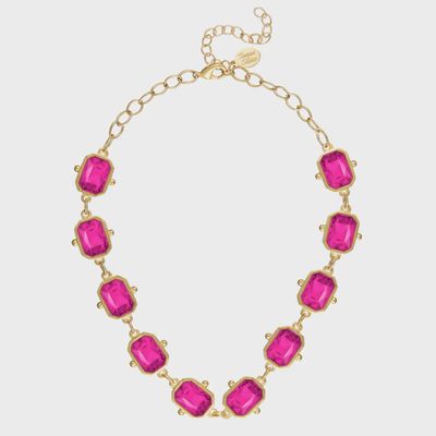 SH25051782 FUSIA NECKLACE