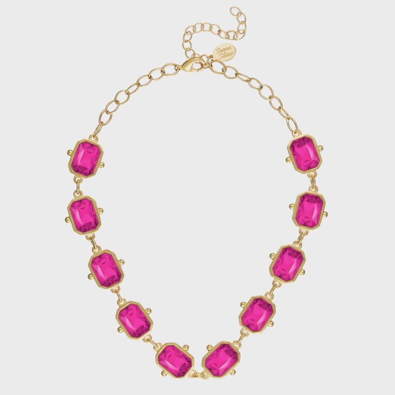 SH25051782 FUSIA NECKLACE